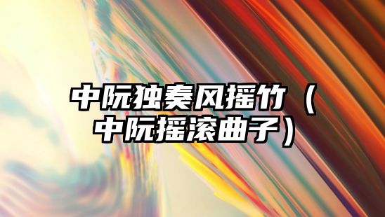 中阮獨奏風搖竹（中阮搖滾曲子）